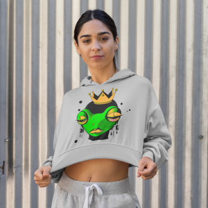 I'm Queen - Women Crop-top Hoodie